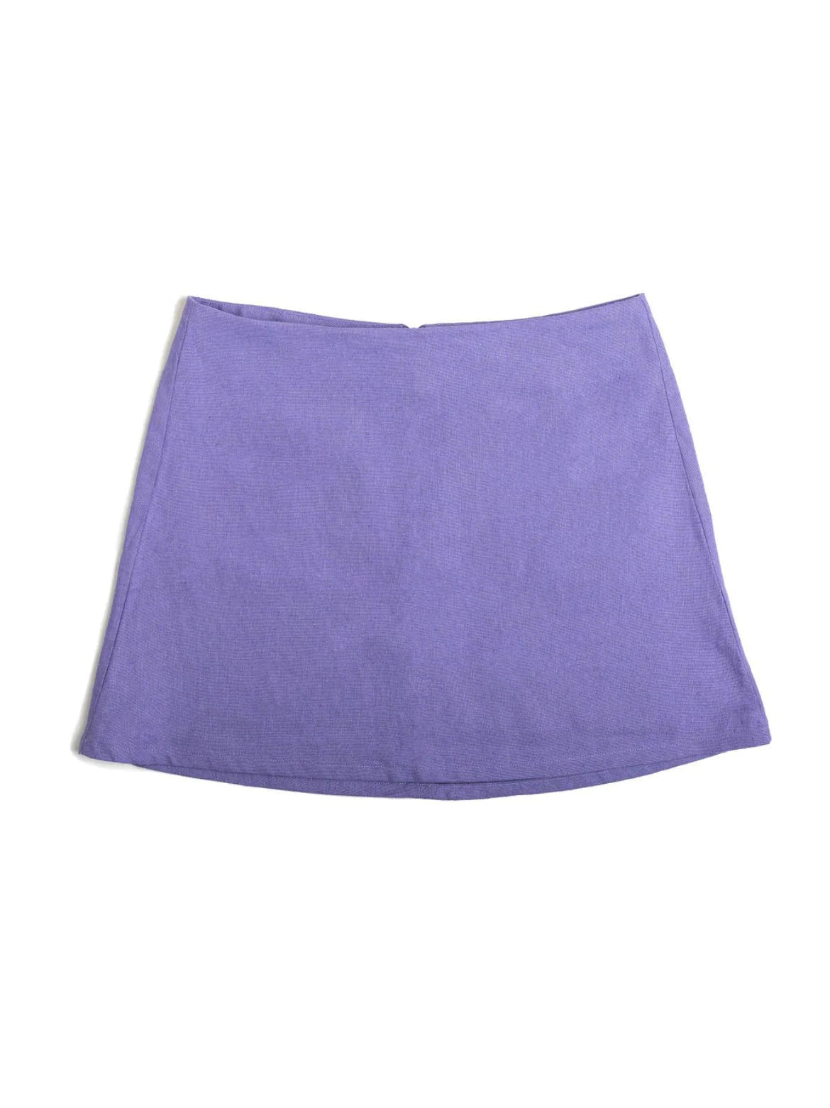 Punkwasp Linen Dart Skirt - Lilac cashmere skirt soft