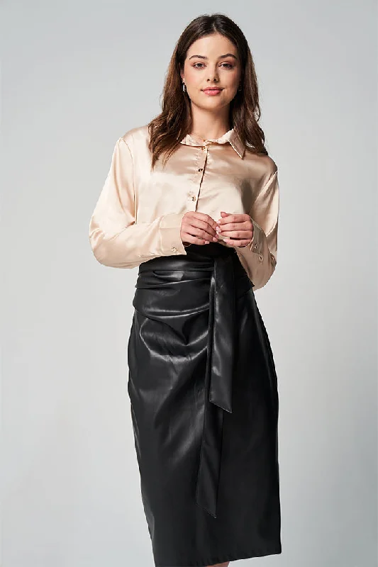 Midi Skirt velvet skirt luxurious