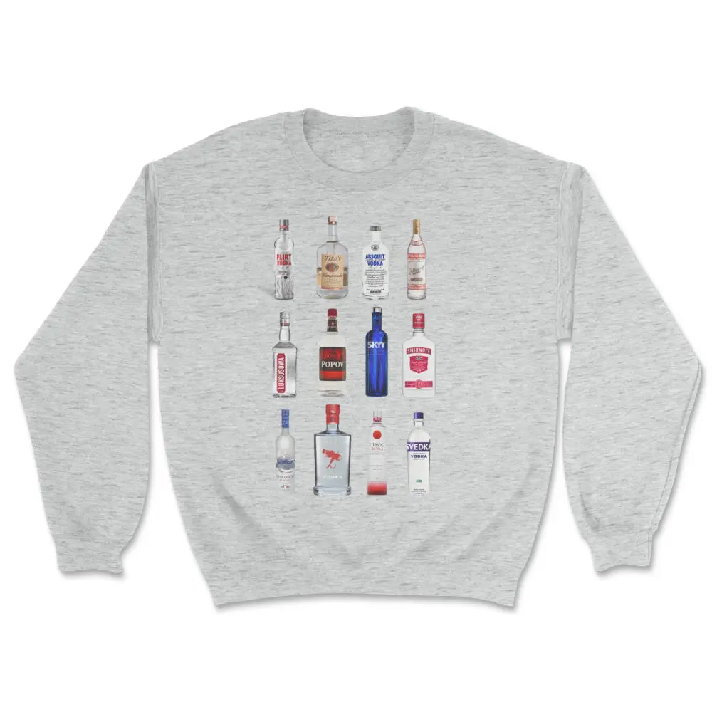 Vodka sweatshirt Hoodie with Side Slits Relaxed Casual