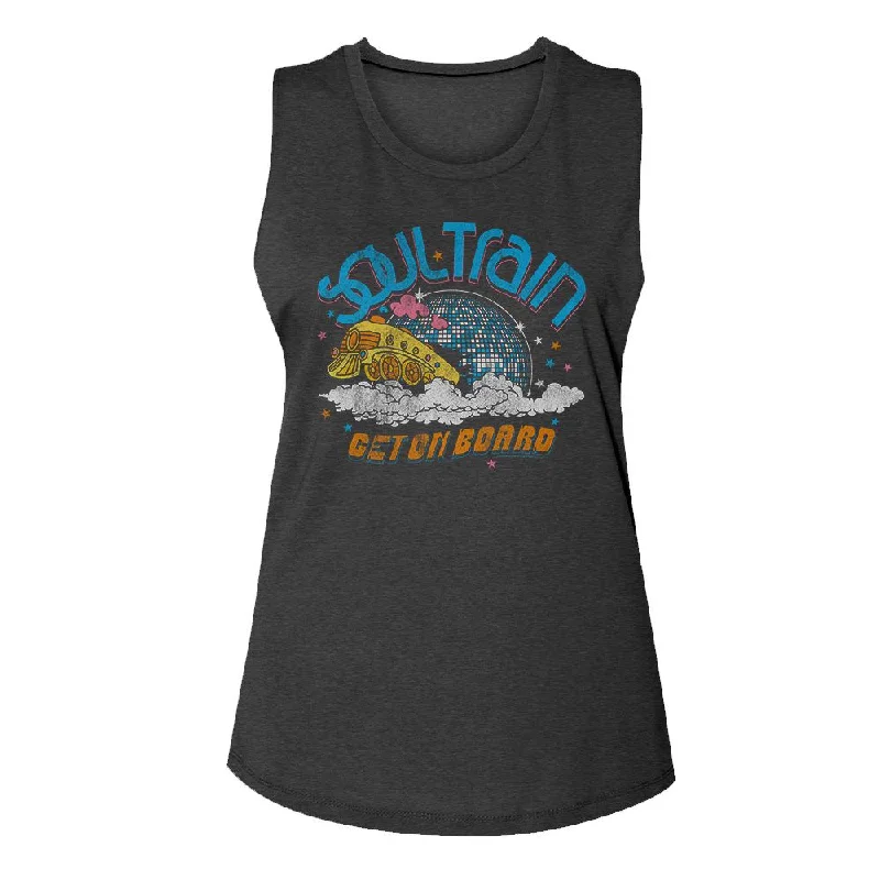 SOUL TRAIN Eye-Catching MUSCLE Tank Top, Disco Moon layering tank top