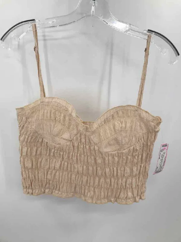 Pre-Owned Zara Tan Size Medium Tank Top cute tank top