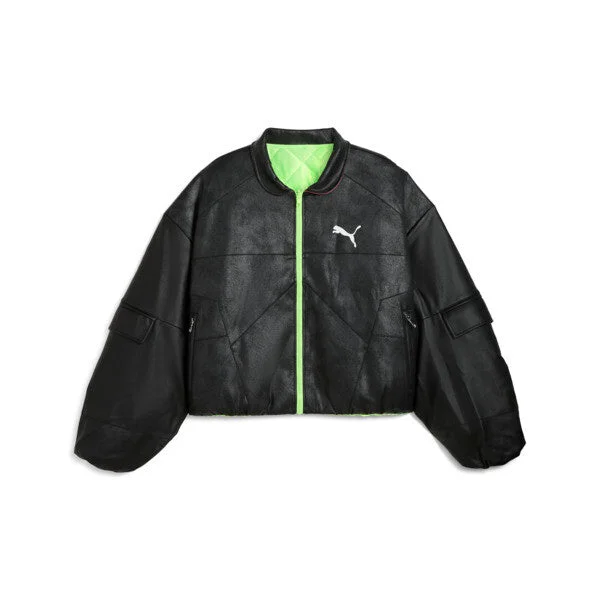 Puma x A$AP Rocky Pleather Jacket Black Mesh Jacket Canvas Jacket Denim Jacket