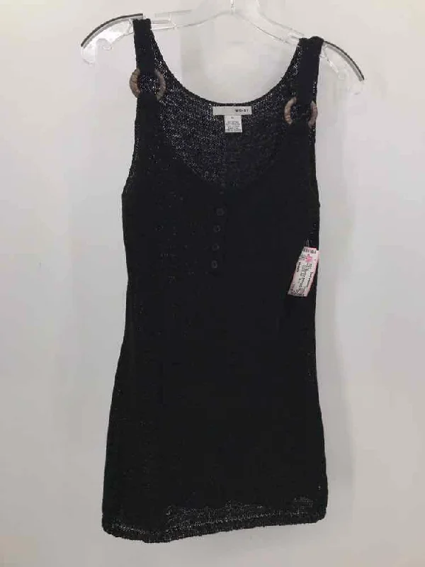 Pre-Owned WDNY Black Size Medium Knit Tank Top black tank top