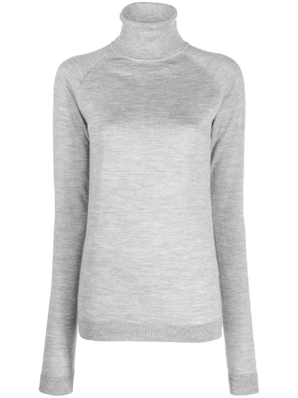 Armarium Women's Sweaters Grey Print Jacquard Patchwork