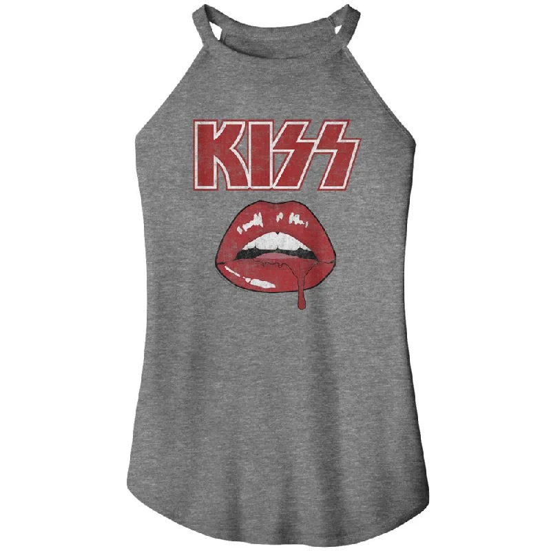 KISS ROCKER TANK, Kiss Drip cute tank top