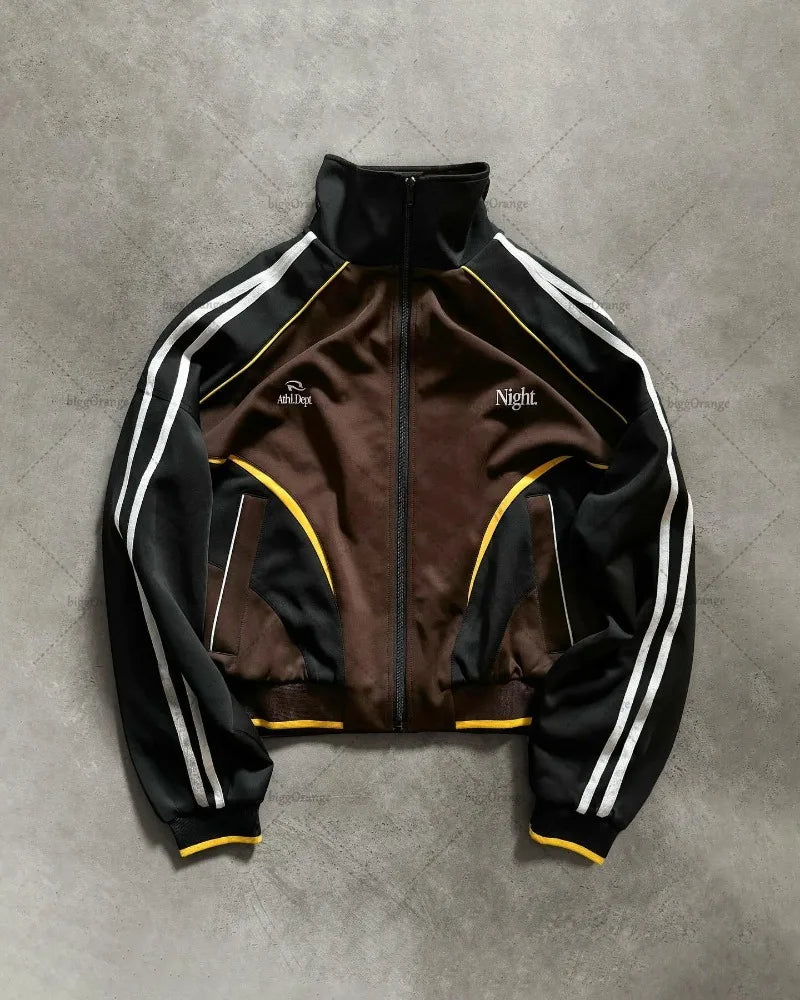 Advbridge 2024 High Street Hip Hop Casual Fashion High Collar Zipper Jacket Men American Retro Harajuku Y2K Loose Versatile Coat Women Zippered Jacket Buttoned Jacket Snapped Jacket Advbridge 2024 High Street Hip Hop Casual Fashion High Collar Zipper Jacket Men American Retro Harajuku Y2K Loose Versatile Coat Women Zippered Jacket Buttoned Jacket Snapped Jacket