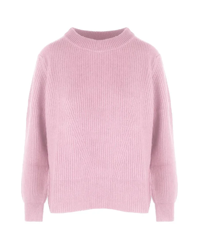 Malo Ribbed Cashmere Sweater - Pink Faux Fur Fabric Real Fur Fabric Shearling Fabric Malo Ribbed Cashmere Sweater - Pink Faux Fur Fabric Real Fur Fabric Shearling Fabric