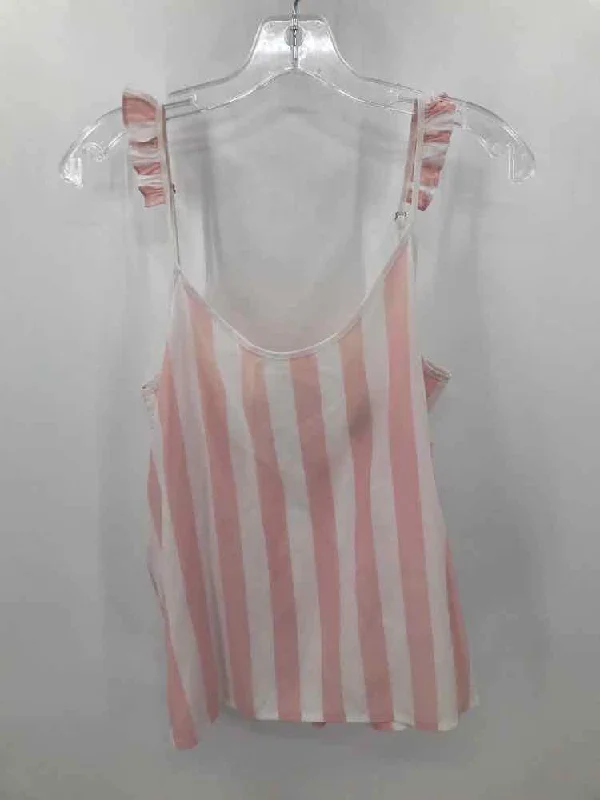 Pre-Owned Show Me Your Mumu White Size XS Stripe Tank Top ribbed tank top