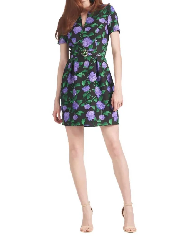 Rue Dress In Violet Garden