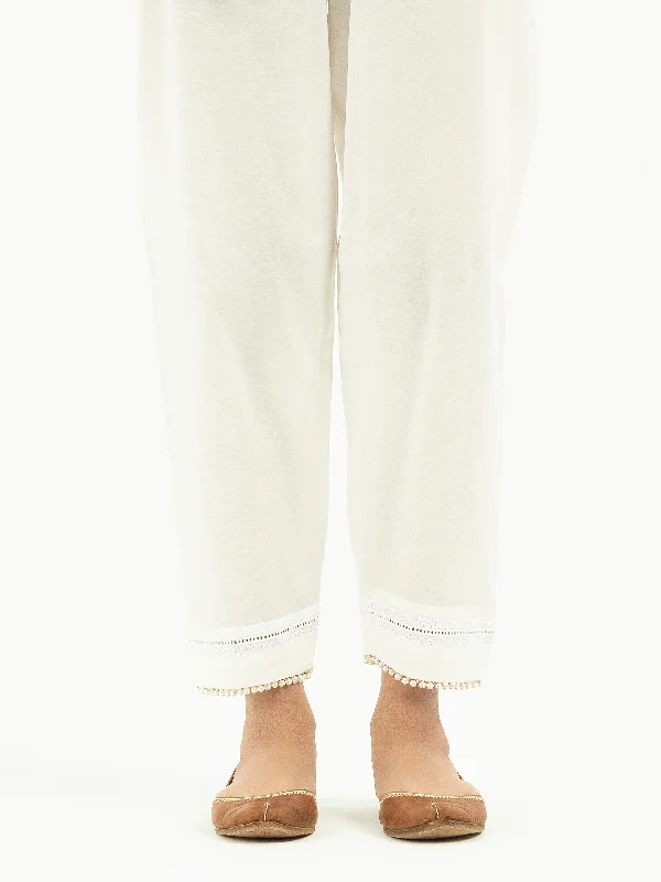 Dyed Cambric Trousers(Pret) Trousers chic elegant