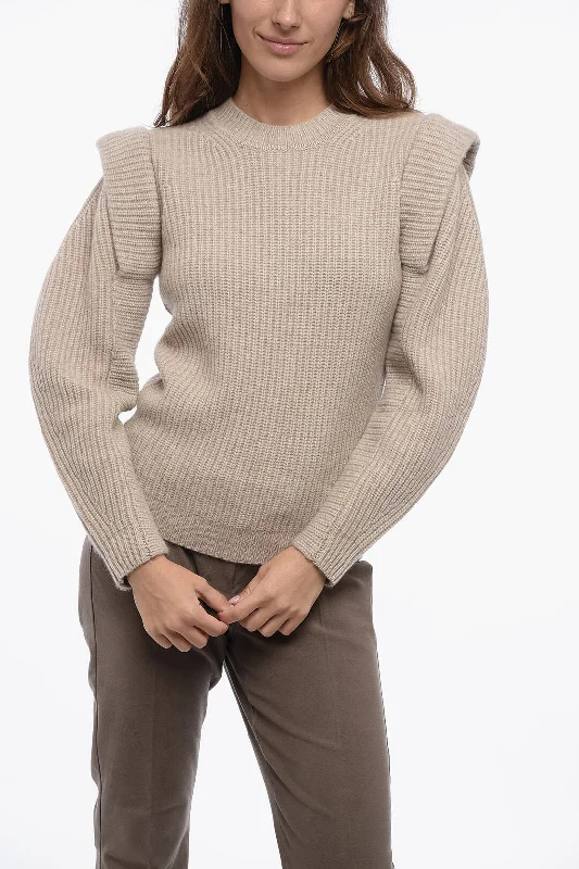 Isabel Marant Crew Neck Cashmere Blend Sweater 38 Italian size Mesh Sweater Canvas Denim