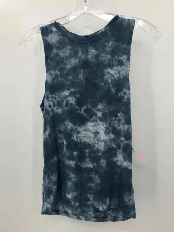 Pre-Owned Monte Blue Size Medium Tank Top stretchy tank top