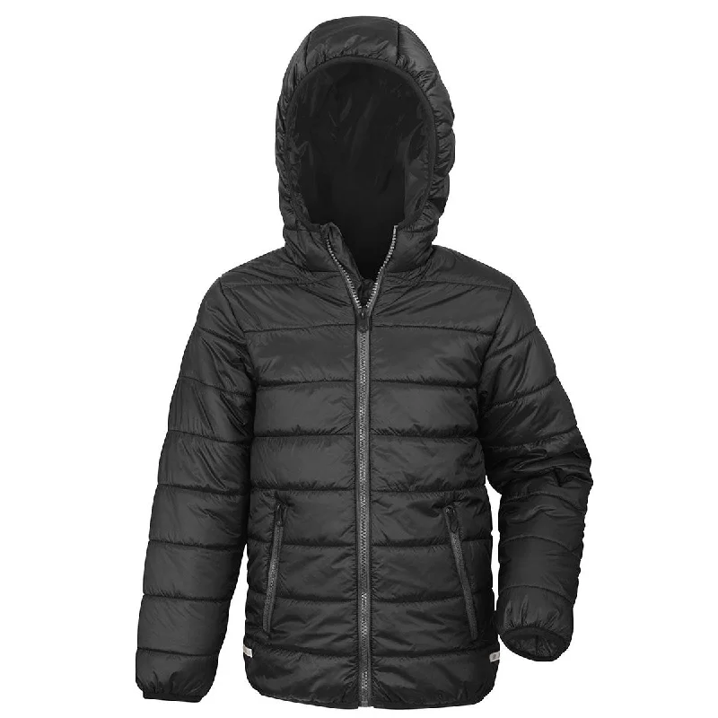 Result Core Padded Jacket - Youth - Black V-Neck Jacket Boat Neck Jacket Square Neck Jacket