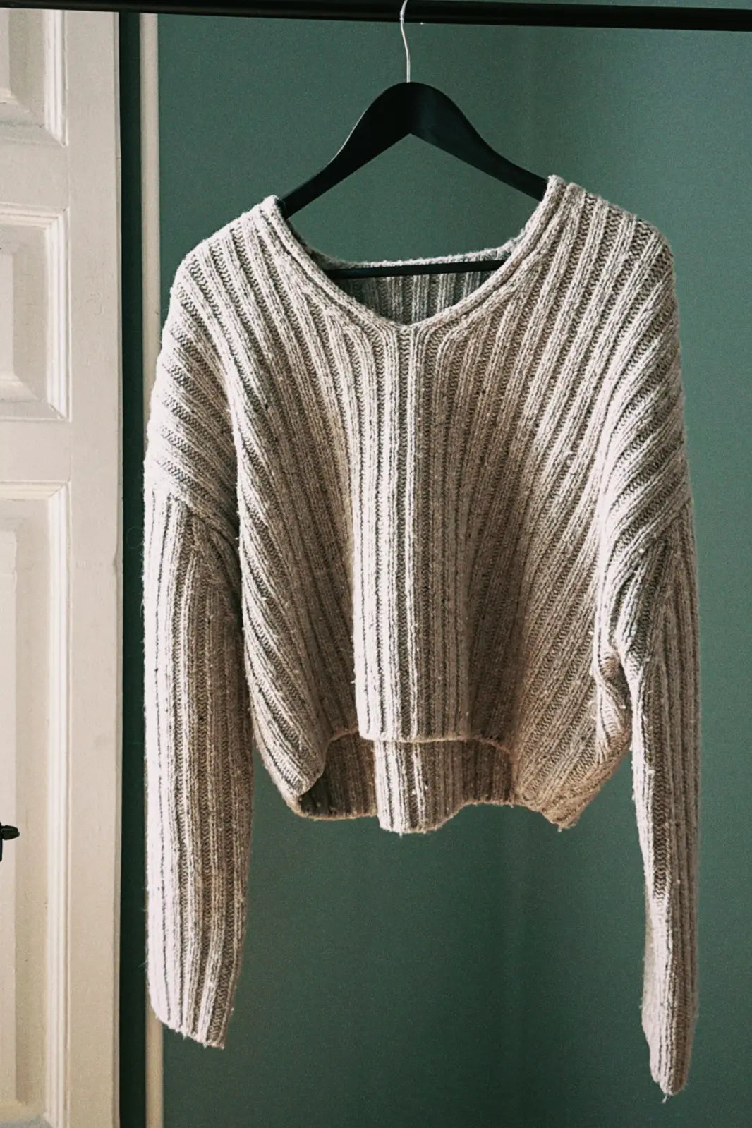 Sample 15 Cropped sweater Herringbone Houndstooth Plaid
