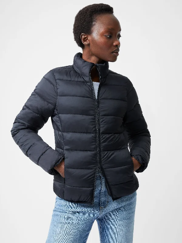 Light Row Puffer Jacket Herringbone Jacket Checkered Jacket Solid Jacket