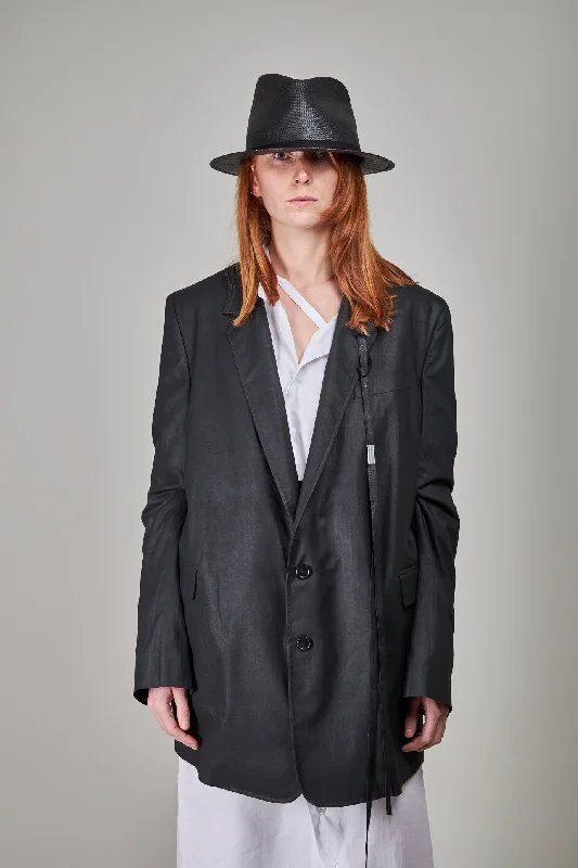 Agnes Slouchy Jacket Waxed , black Striped Jacket Polka Dot Jacket Floral Jacket