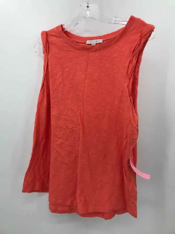 Pre-Owned eri + ali Orange Size XL Tank Top tie dye tank