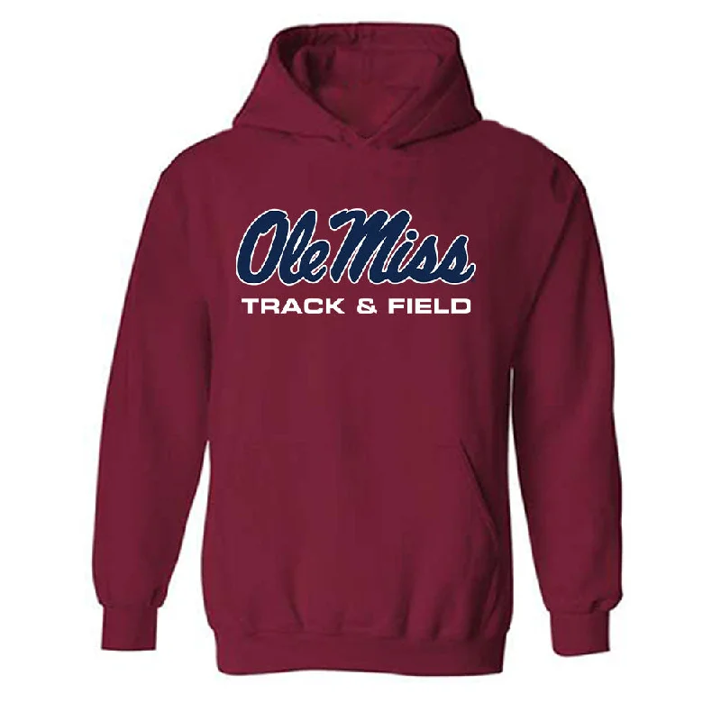 Ole Miss - NCAA Women's Track & Field : Akaomachukwu Odeluga - Classic Shersey Hooded Sweatshirt Hoodie with Magnetic Closure Innovative Modern