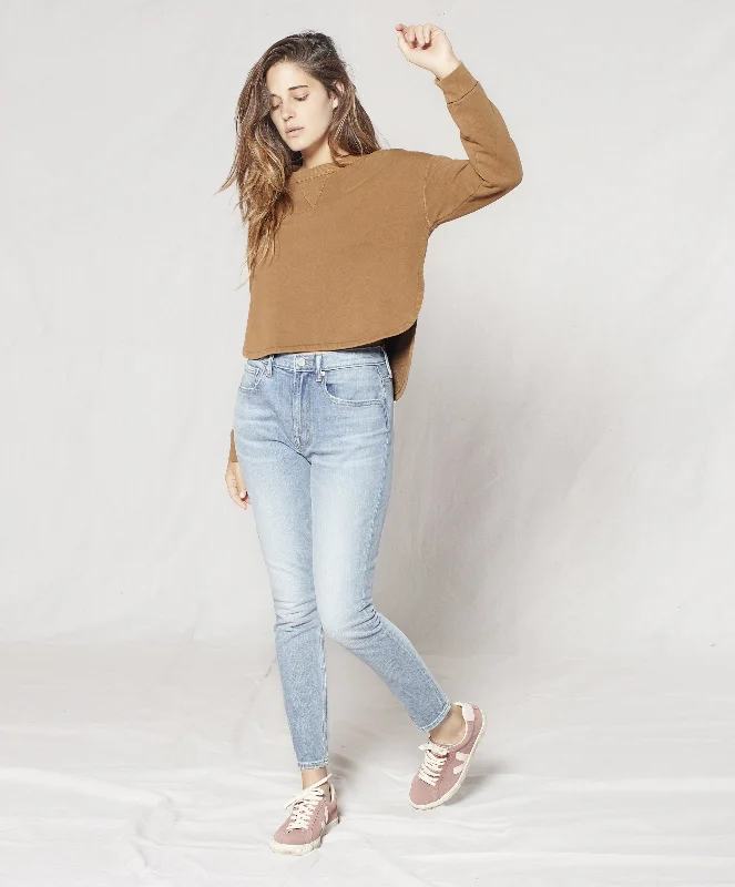 Outerknown | Solstice Cutaway Crew Sweatshirt Hoodie with Rolled Sleeves Casual Relaxed Outerknown | Solstice Cutaway Crew Sweatshirt Hoodie with Rolled Sleeves Casual Relaxed