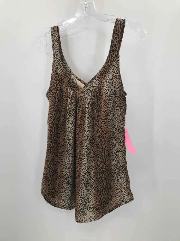 Pre-Owned Imaginary Voyage Brown Size Medium Tank Top black tank top