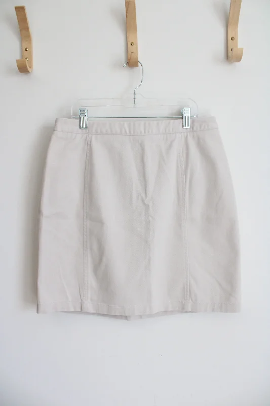 Dockers Stretch Khaki Mini Skirt | 10 denim skirt stylish