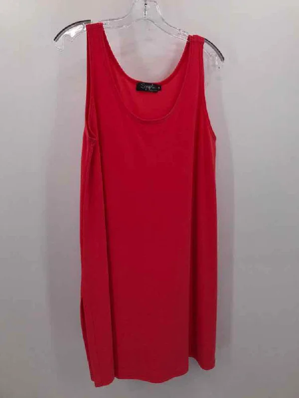 Pre-Owned Symple NYC Red Size 14 Tank Top gym tank top