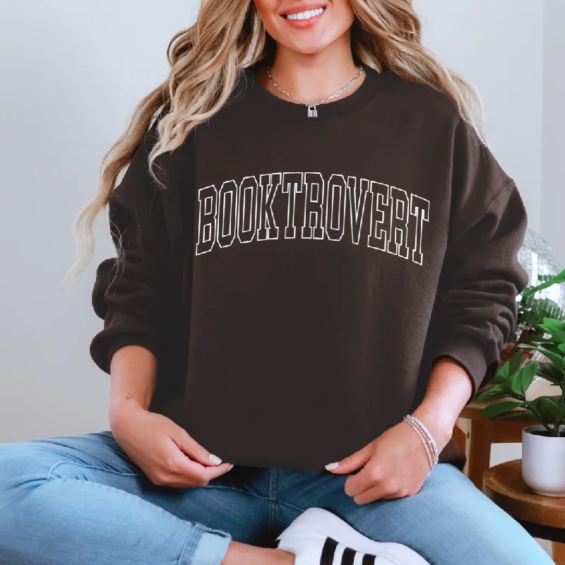 Hazel Blues® | Booktrovert Graphic Sweatshirt Hoodie with Raglan Sleeves Sporty Comfortable Hazel Blues® | Booktrovert Graphic Sweatshirt Hoodie with Raglan Sleeves Sporty Comfortable