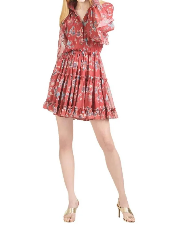 Mackenzie Dress In Eastern Gouache Botanical