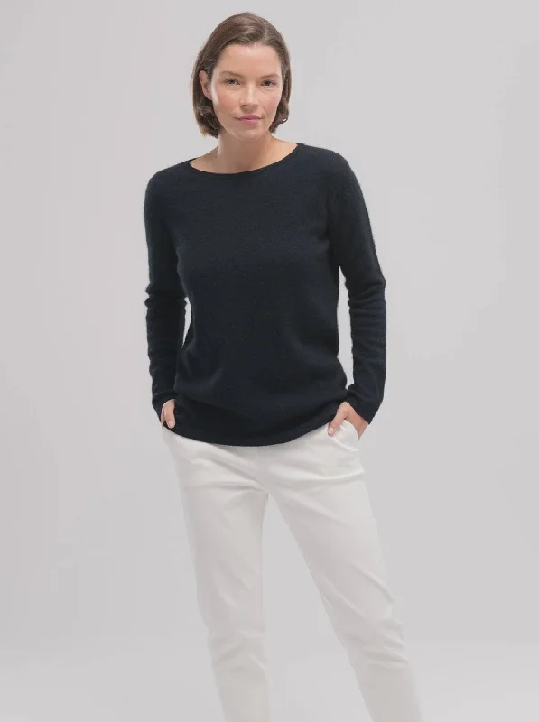 Essence Sweater in Midnight Spandex Blend Rayon Blend Denim Blend