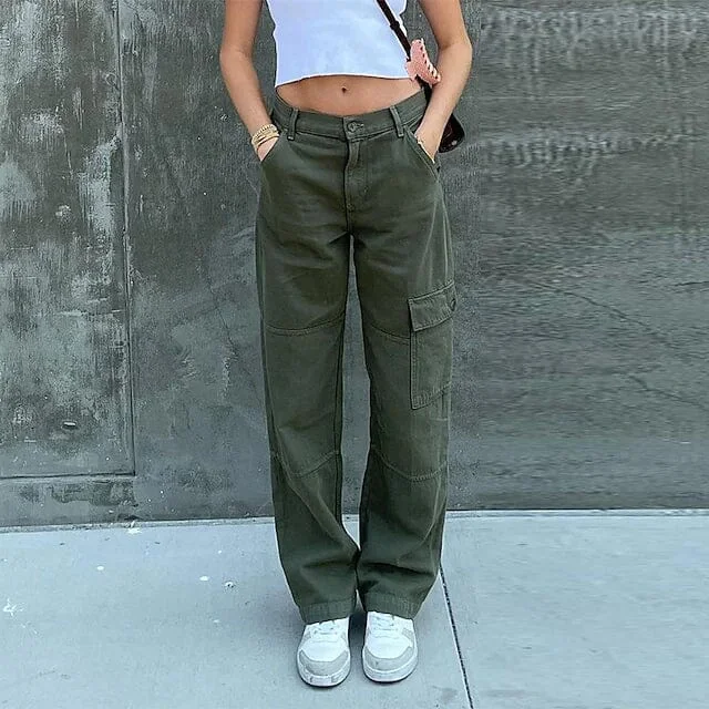 Women's Trouser Cargo Pants Trousers Seasonal Trendy