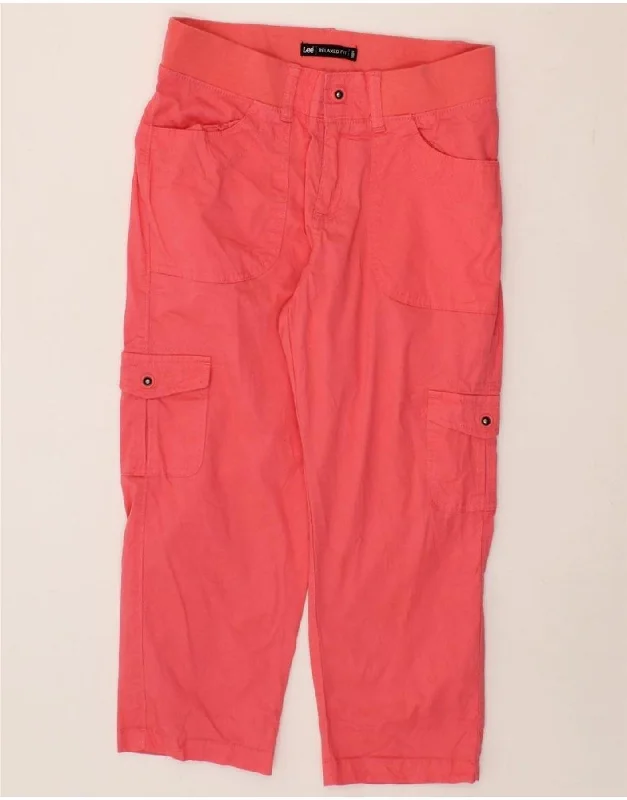 LEE Womens Relaxed Fit Cargo Capri Trousers US 6 Medium W30 L22 Pink Trousers Running Lightweight LEE Womens Relaxed Fit Cargo Capri Trousers US 6 Medium W30 L22 Pink Trousers Running Lightweight