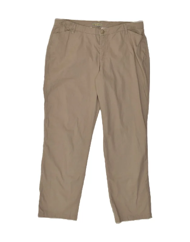 LEE Womens Tapered Casual Trousers US 20 3XL W38 L33 Brown Cotton Trousers Bootcut Casual LEE Womens Tapered Casual Trousers US 20 3XL W38 L33 Brown Cotton Trousers Bootcut Casual