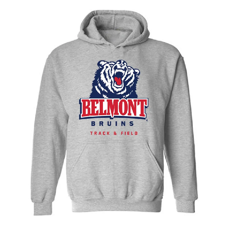 Belmont - NCAA Women's Track & Field : Kaitlyn Thorne - Classic Shersey Hooded Sweatshirt Hoodie with Ribbed Neckline Snug Warm