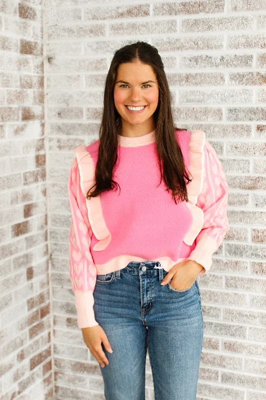 Sincerely Ours - Sweetheart Sweater Zippered Front Buttoned Front Snap Front