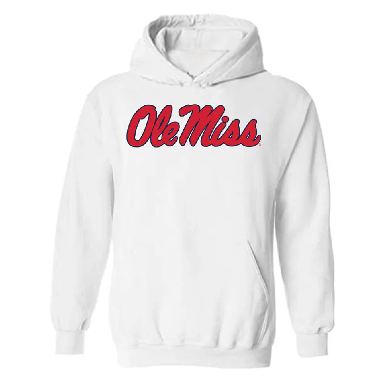 Ole Miss - NCAA Women's Track & Field : Akaomachukwu Odeluga - Fashion Shersey Hooded Sweatshirt Hoodie with Zipper Placket Modern Functional