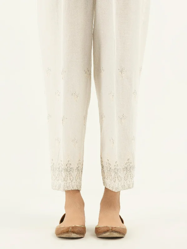 Embroidered Cambric Trousers(Pret) Trousers Corduroy Warm