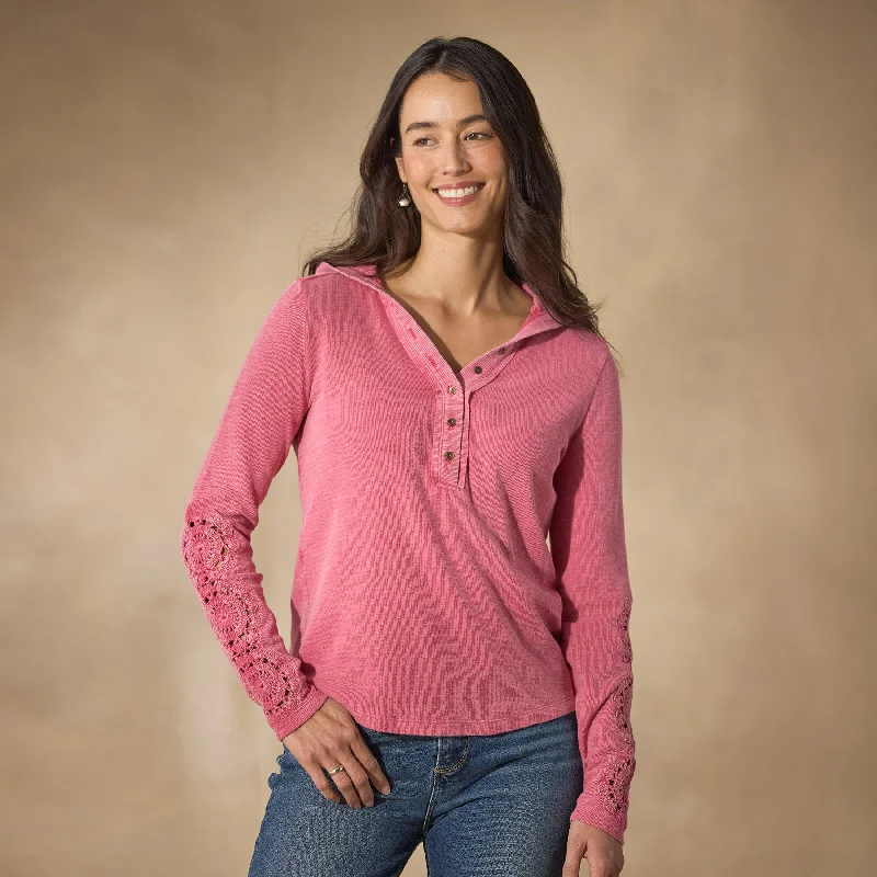 Caitlin Crochet Hoodie Hoodie with Velcro Closure Adjustable Secure