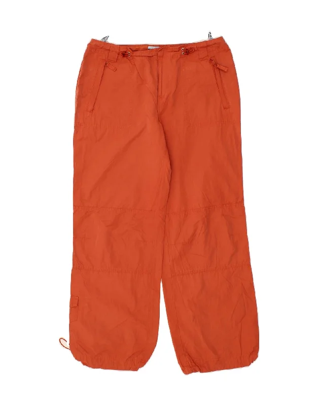 OASIS Womens Straight Casual Trousers UK 14 Large W34 L30 Orange Cotton Trousers Fleece Cozy OASIS Womens Straight Casual Trousers UK 14 Large W34 L30 Orange Cotton Trousers Fleece Cozy