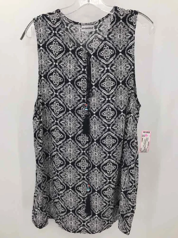 Pre-Owned Pia Rossini Navy Size Medium Printed Tank Top coral tank top
