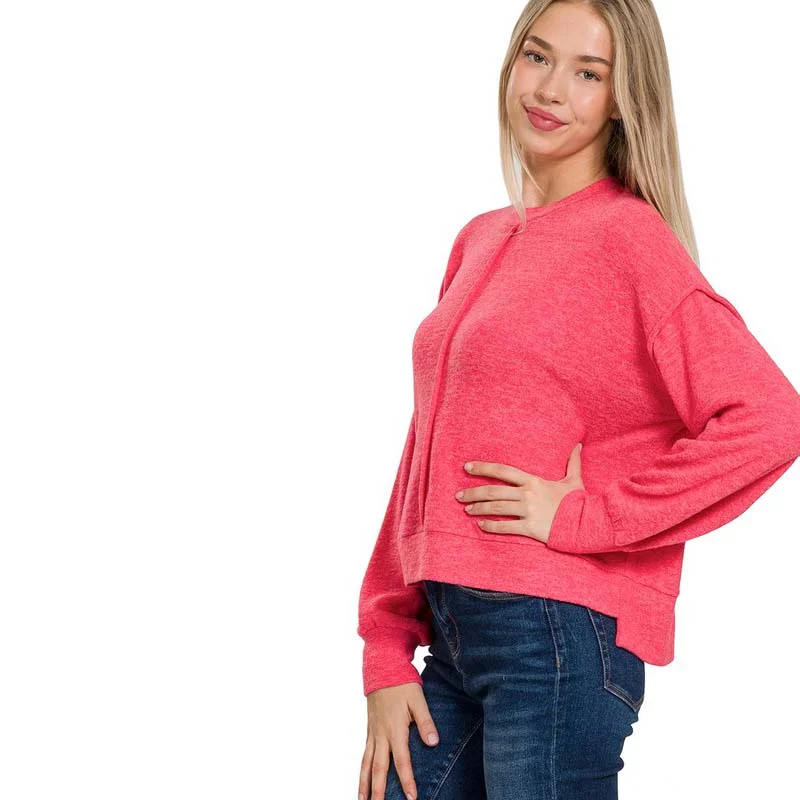 Front Seam Sweater Casual Formal Business