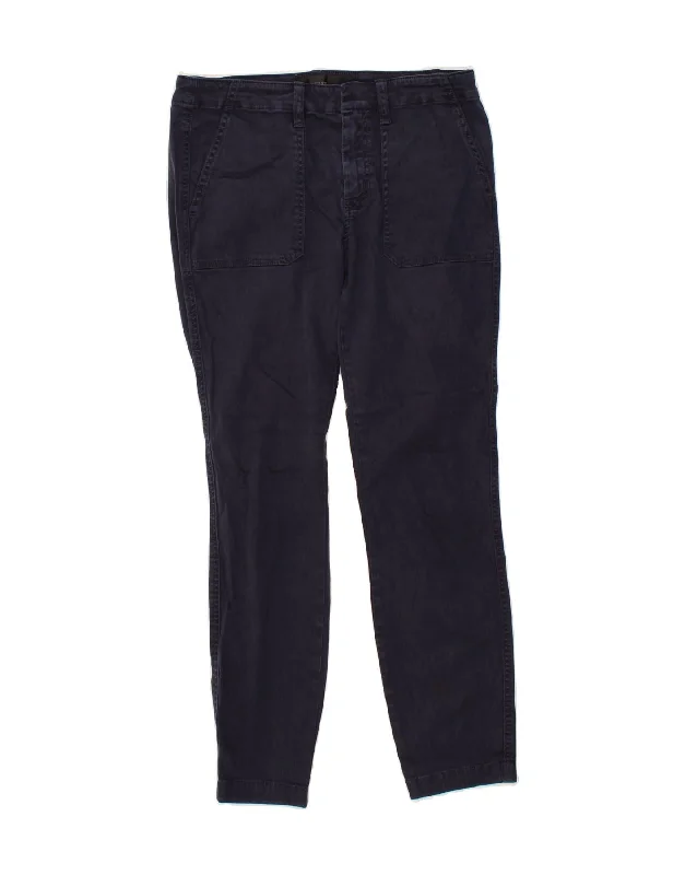 J. CREW Womens Slim Chino Trousers W27 L27 Navy Blue Cotton Trousers Leisure Comfortable