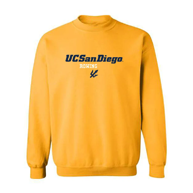 UCSD - NCAA Women's Rowing : Stefano Mantegari - Crewneck Sweatshirt Hoodie with Pocket Utility Practical