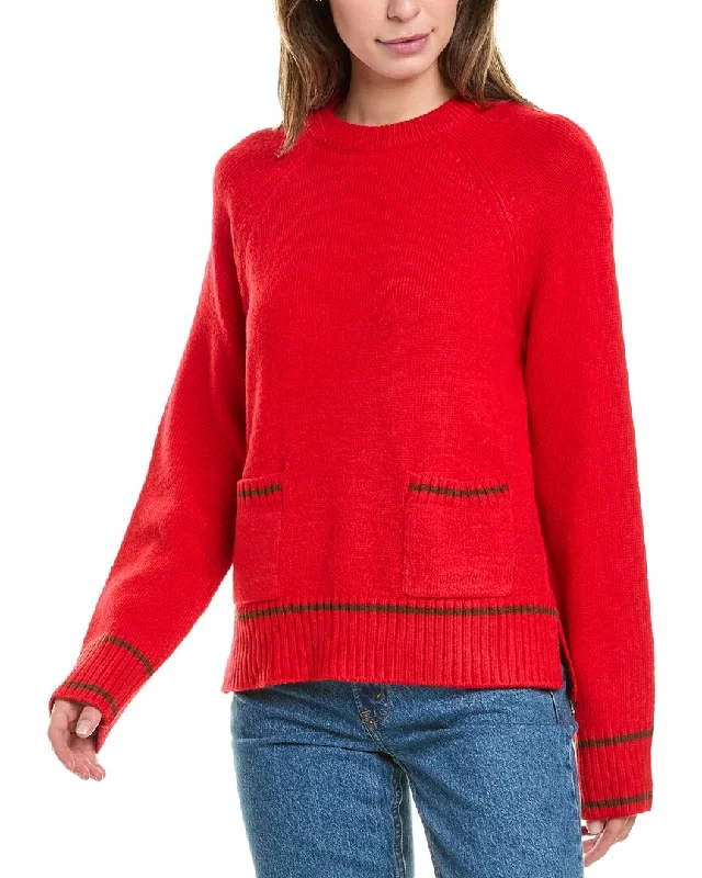 Design History Patch Pocket Sweater Iron Safe Non-Iron Wrinkle Free