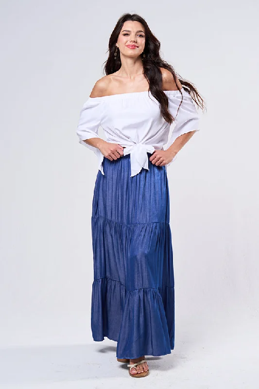 Maxi skirt velvet skirt rich