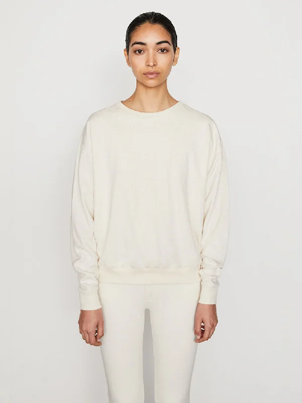 Au Natural Uni Sweatshirt -- Natural Heather Hoodie with Hem Raw Edge Edgy Unfinished Au Natural Uni Sweatshirt -- Natural Heather Hoodie with Hem Raw Edge Edgy Unfinished
