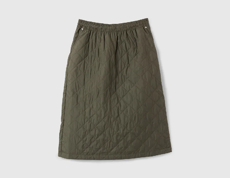 Carhartt WIP Women's Selma Skirt / Office Green satin skirt smooth