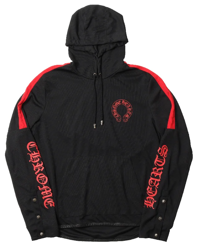 Black Track Hoodie Hoodie with Cropped Fit Short Trendy