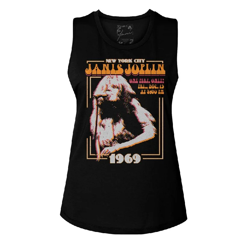 Women Exclusive JANIS JOPLIN Eye-Catching Muscle Tank, New York cozy tank top