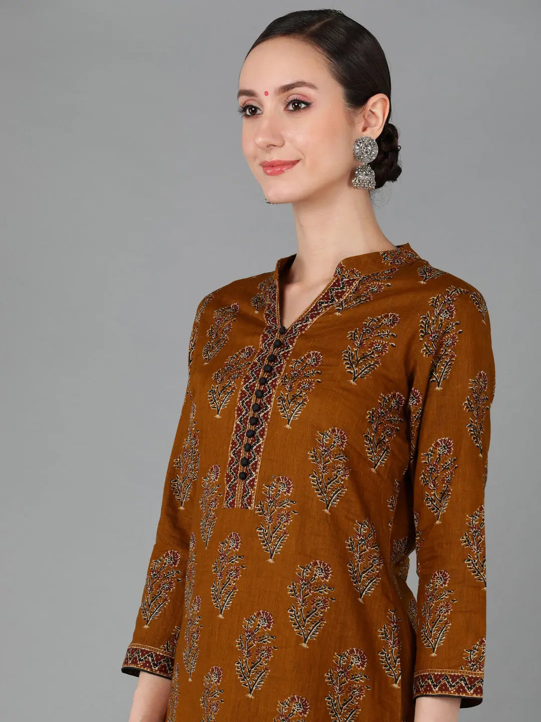 Ahika Women Mustard Pure Cotton Printed Kurta Trousers With Dupatta 1 Trousers Summer Linen Ahika Women Mustard Pure Cotton Printed Kurta Trousers With Dupatta 1 Trousers Summer Linen