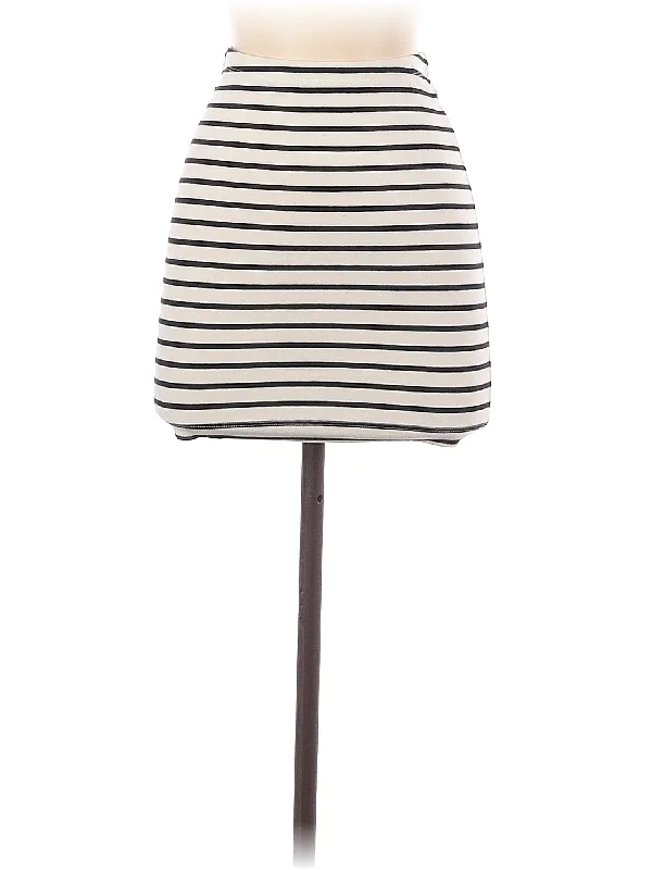 Casual Skirt ribbed skirt waist